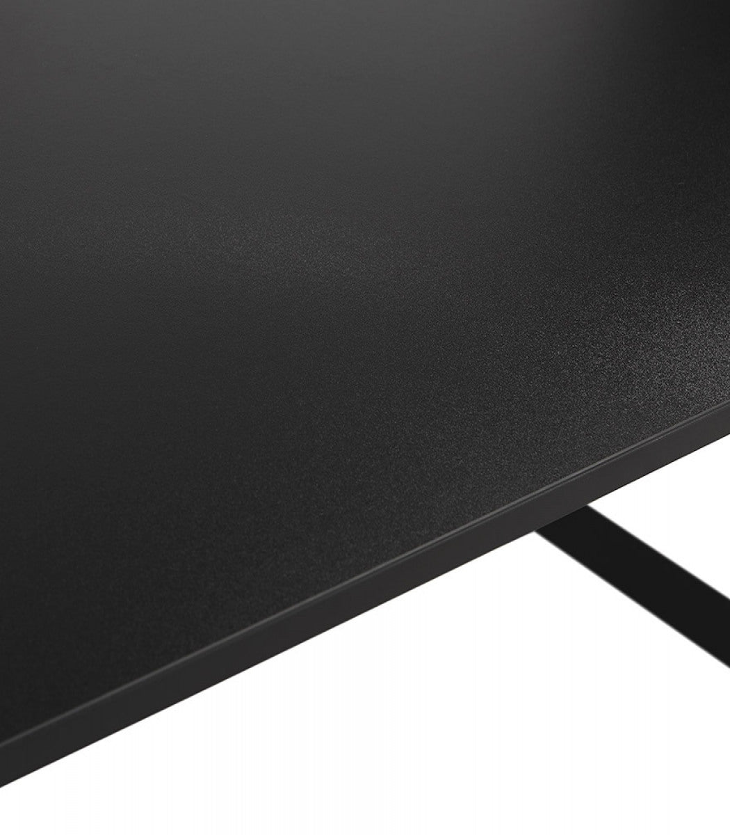 Table de réunion / bureau bench 'BAKUS SQUARE' noir - 140x140 cm