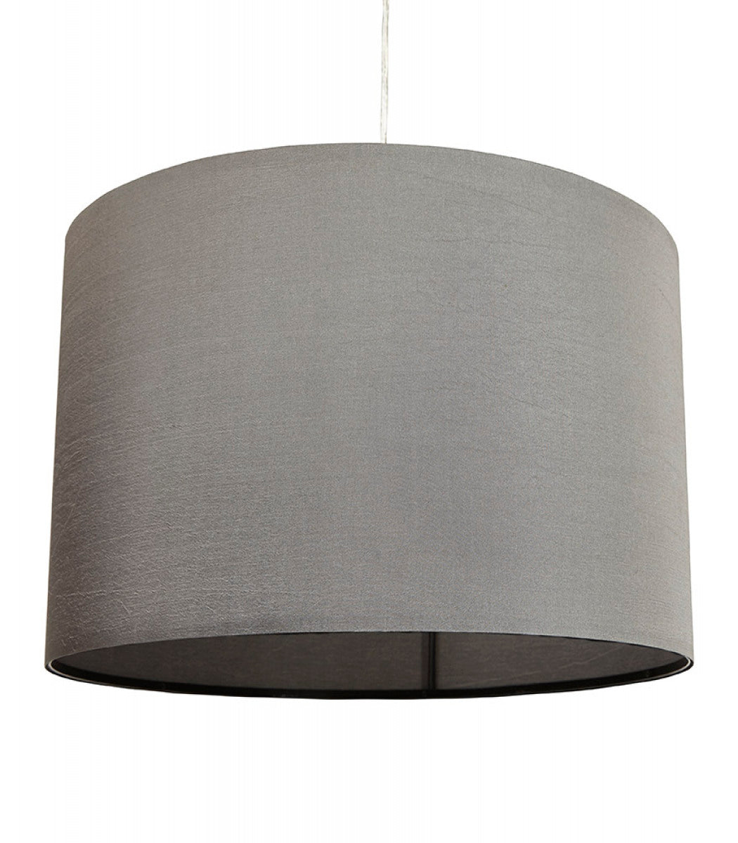 Suspension 'BUNGEE' ronde avec abat-jour gris