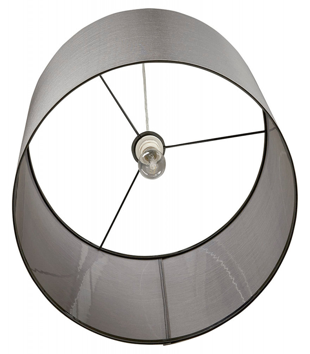 Suspension 'BUNGEE' ronde avec abat-jour gris