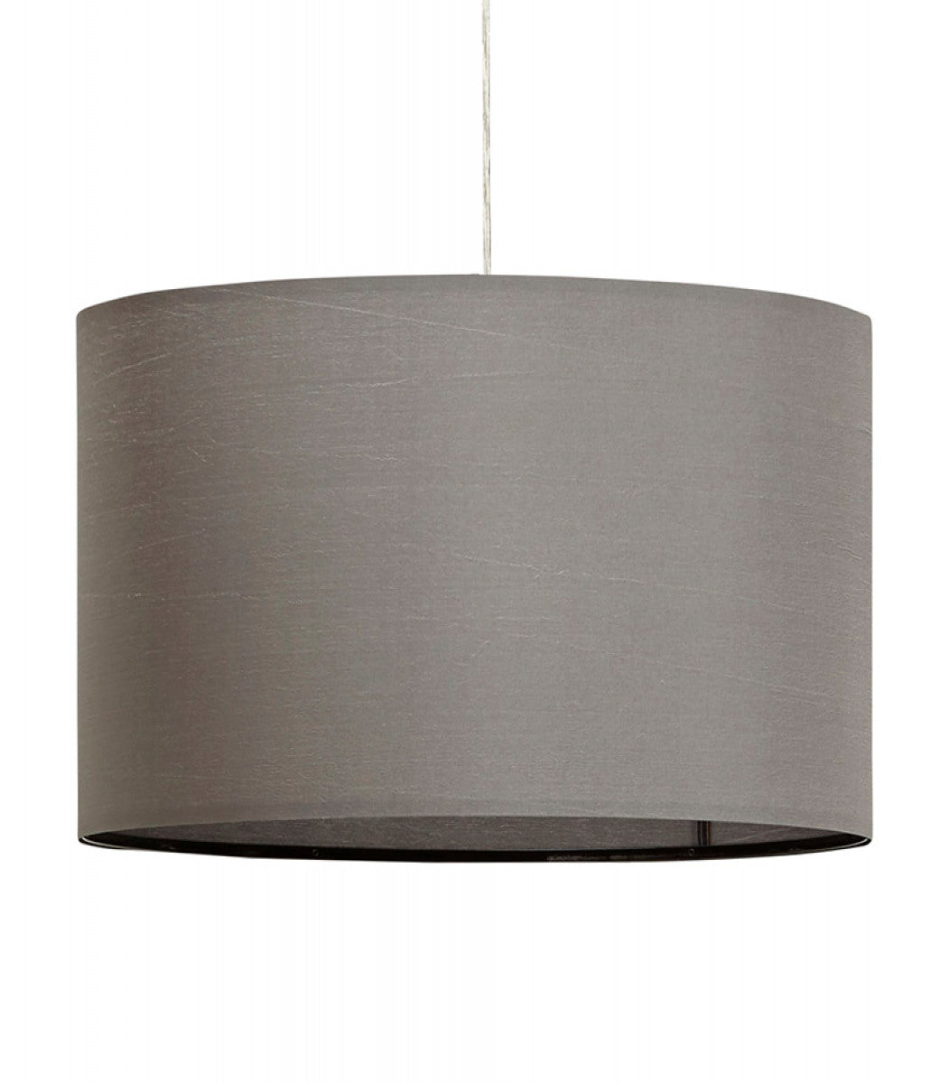 Suspension 'BUNGEE' ronde avec abat-jour gris