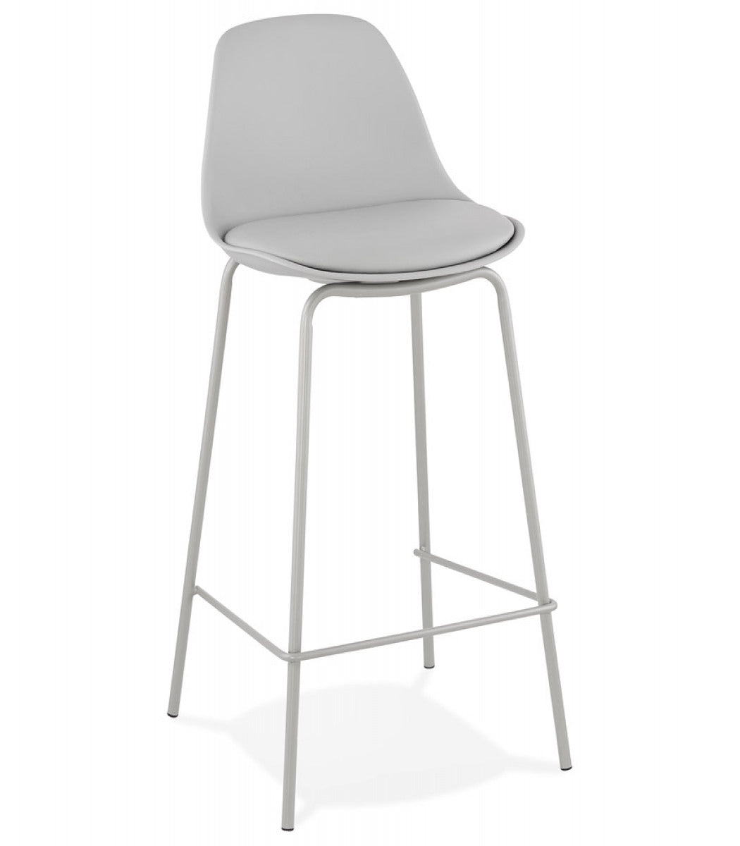 Tabouret snack mi-hauteur 'COOKIE MINI' gris style industriel