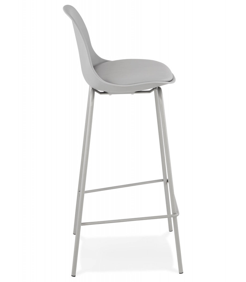 Tabouret snack mi-hauteur 'COOKIE MINI' gris style industriel