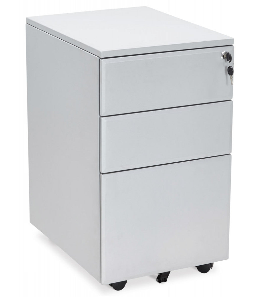 Caisson de rangement 'DALI' gris à tiroirs pour bureau