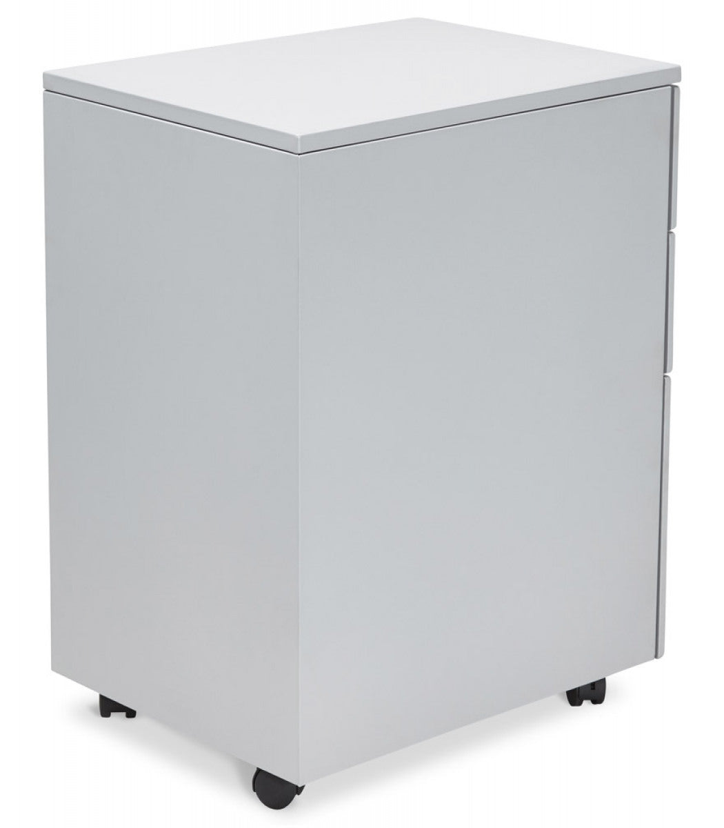 Caisson de rangement 'DALI' gris à tiroirs pour bureau