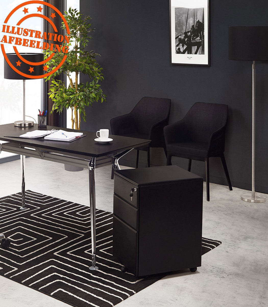 Caisson de rangement 'DALI' gris à tiroirs pour bureau
