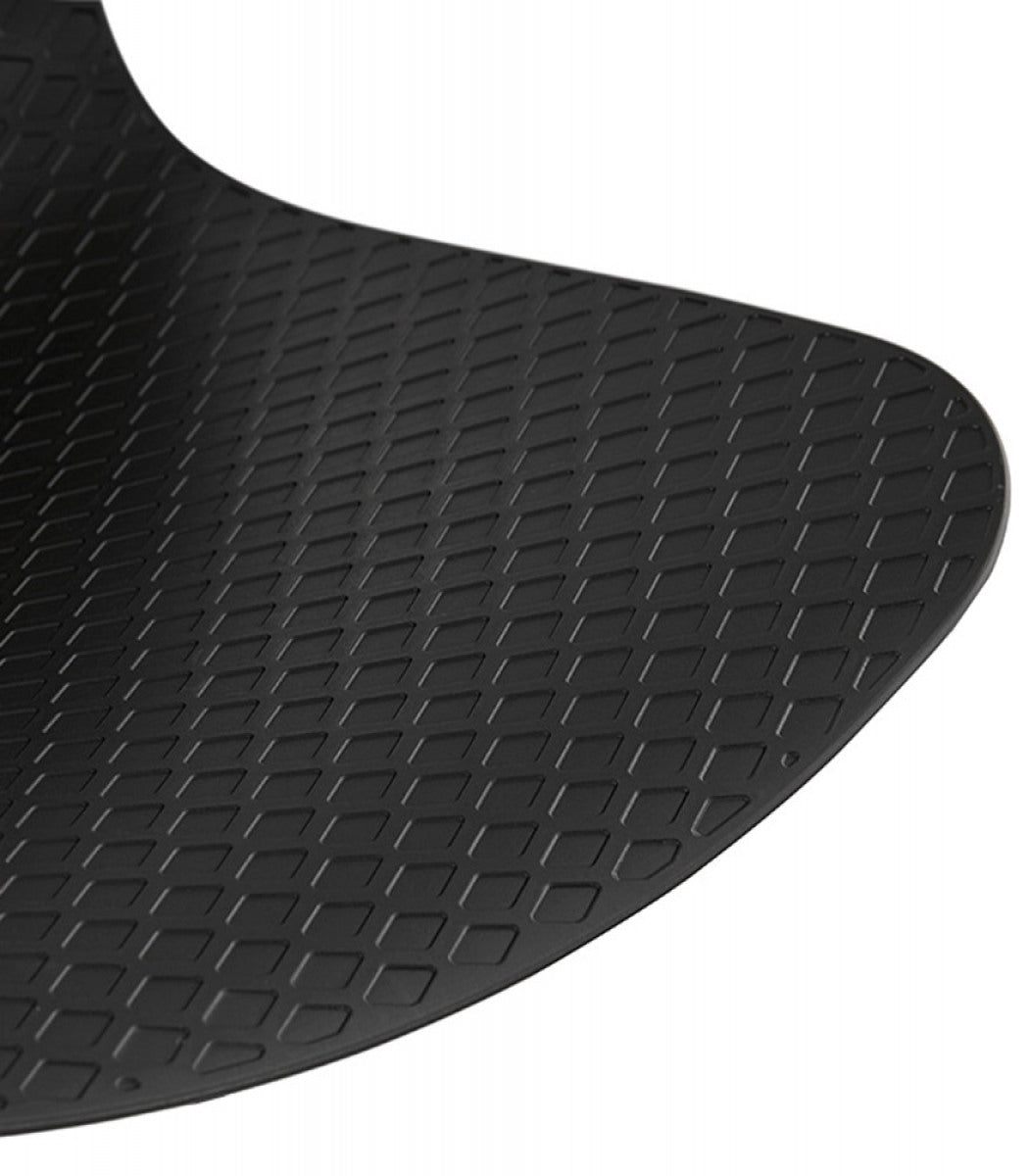 Chaise design de bureau 'EVORA' noire sur roulettes