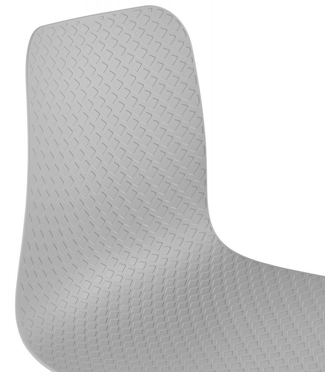 Chaise design de bureau 'EVORA' grise sur roulettes