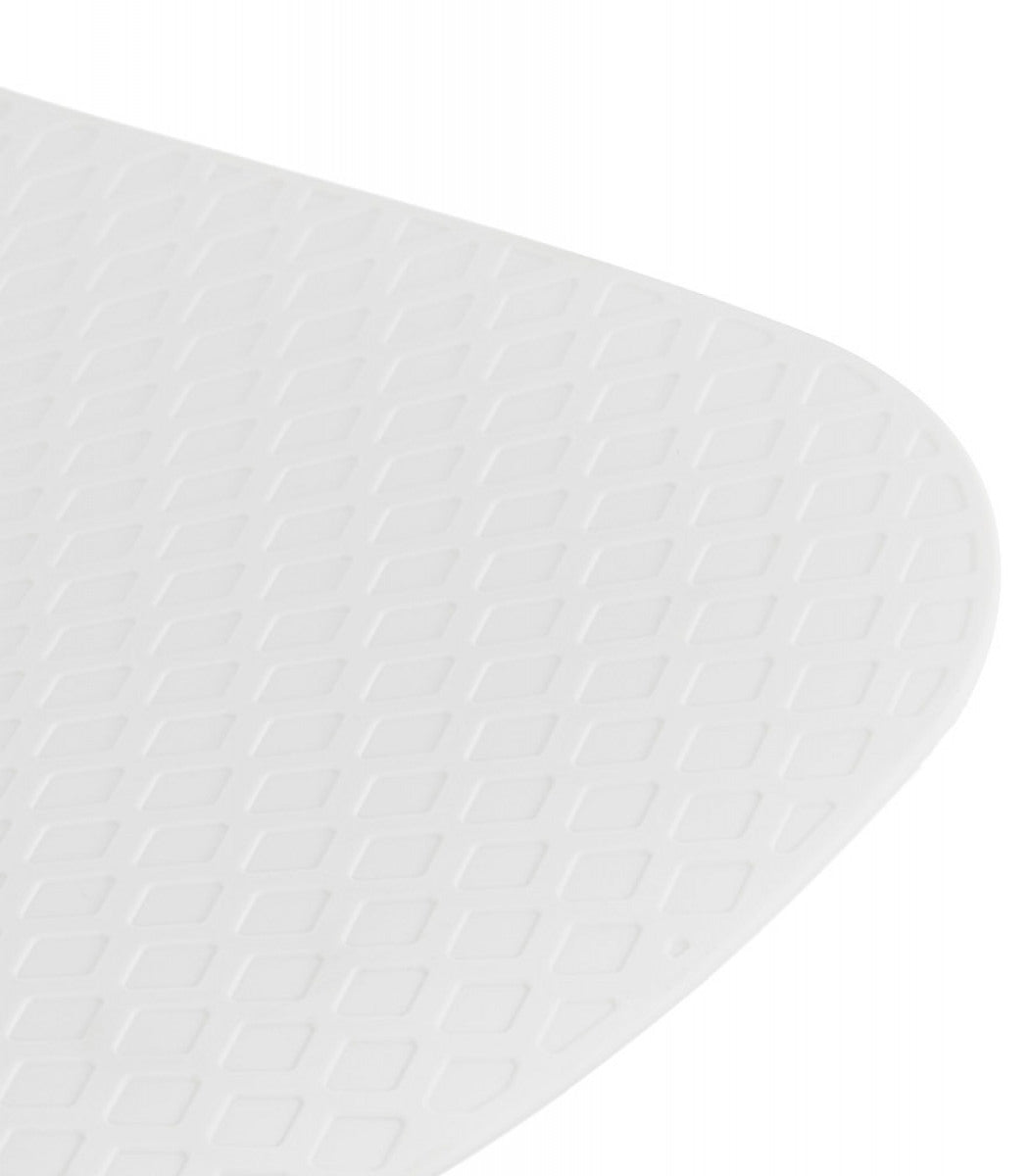 Chaise design de bureau 'EVORA' blanche sur roulettes