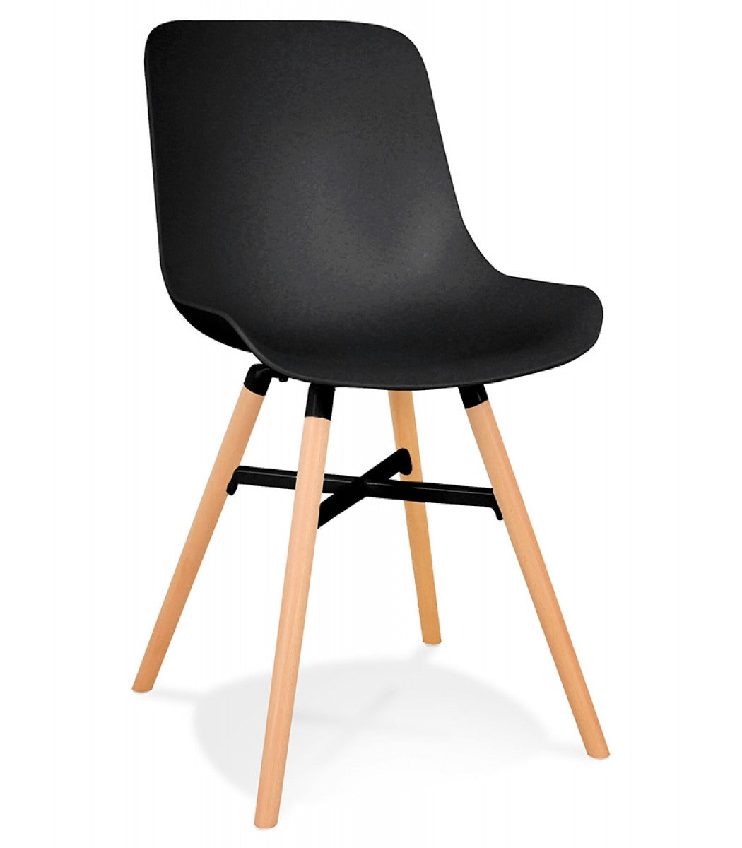 Chaise design 'GLADYS' noire