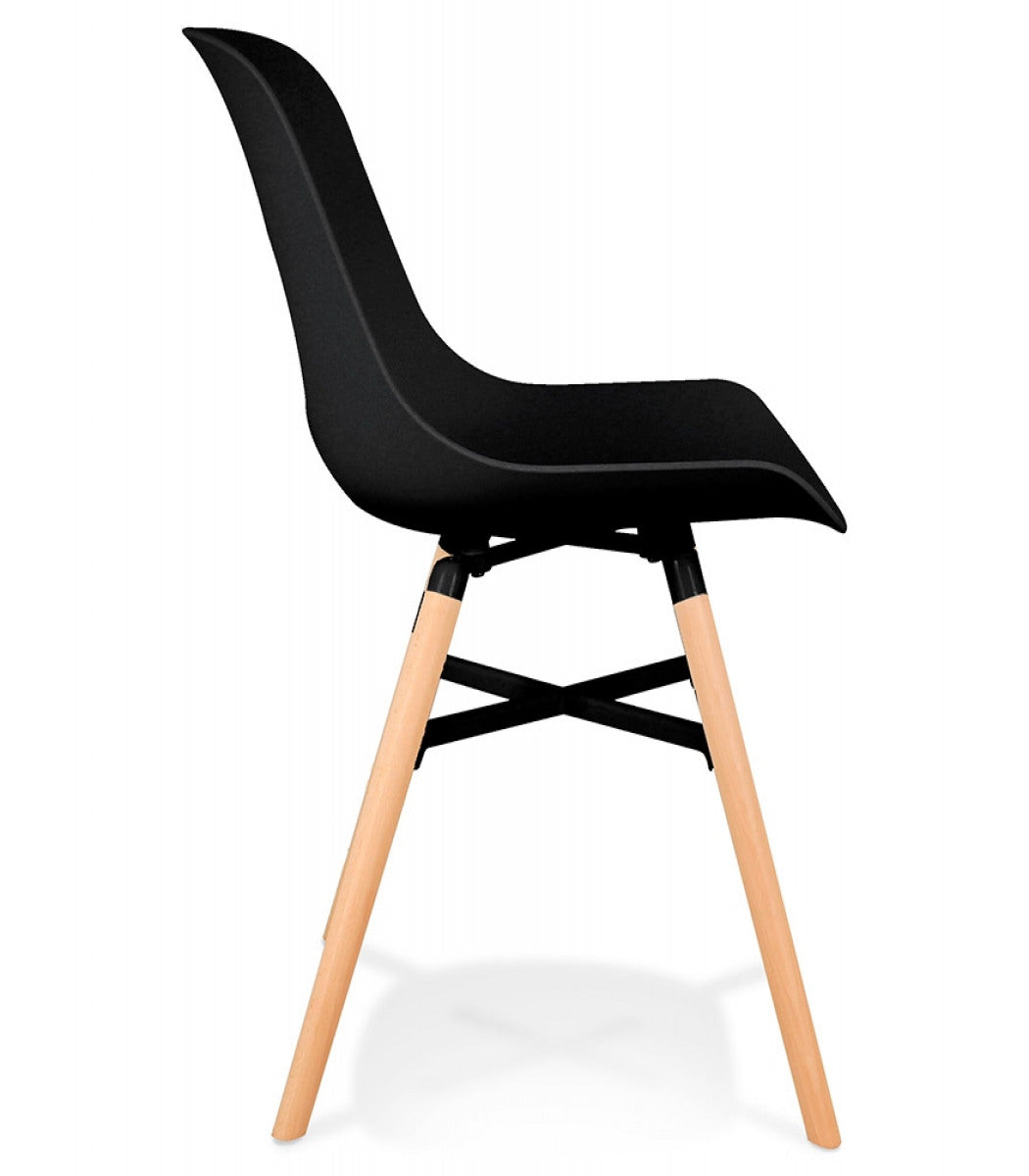 Chaise design 'GLADYS' noire