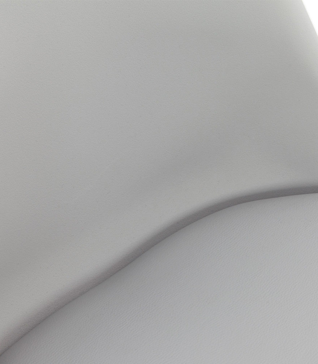 Tabouret de bar design 'LEMON' gris avec pied en métal noir