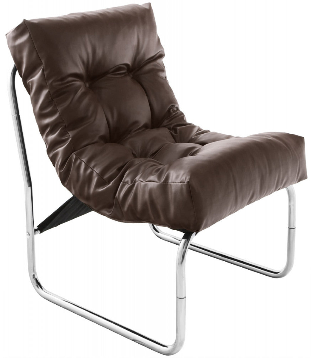 Fauteuil lounge 'LOFT' brun