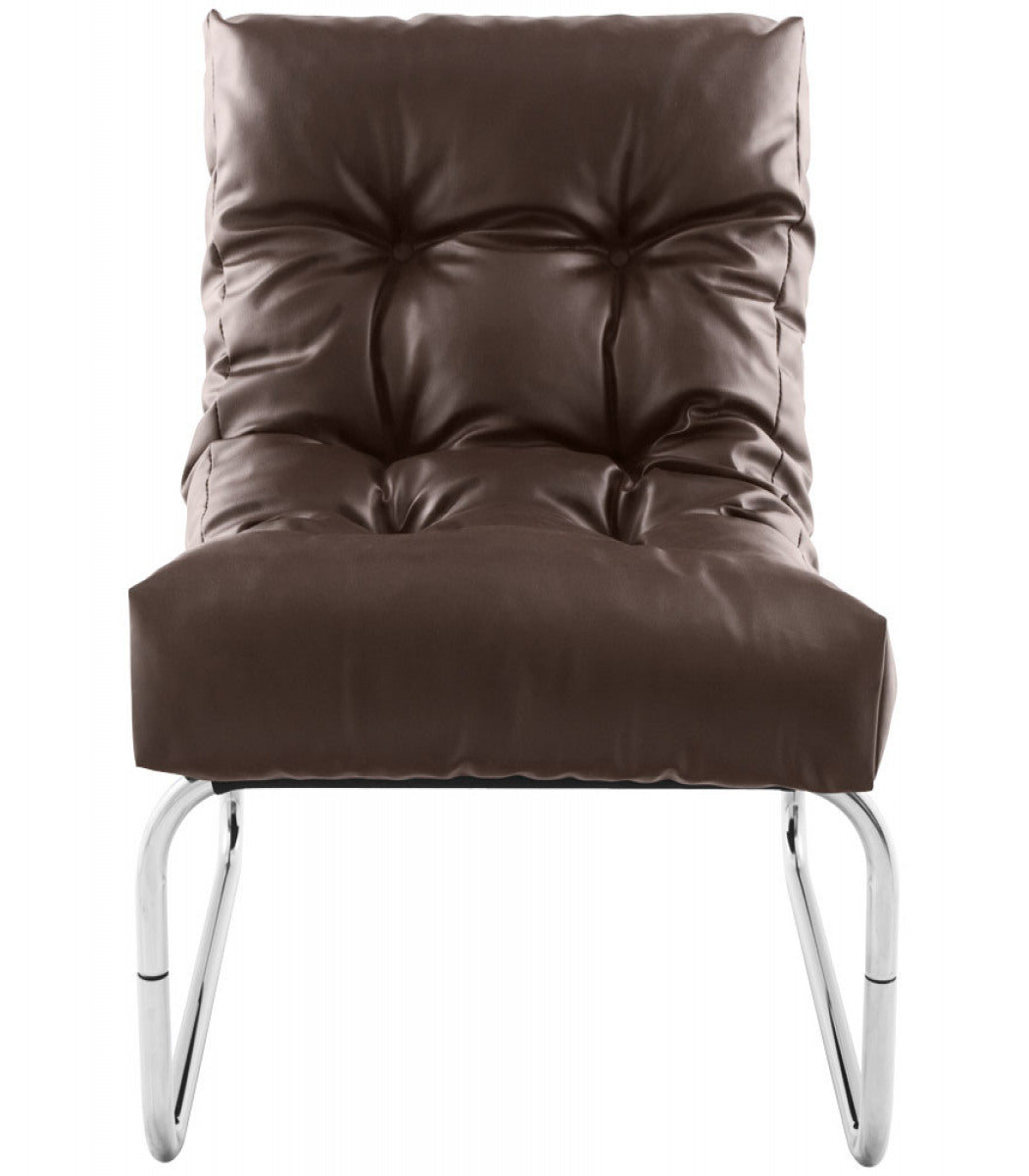 Fauteuil lounge 'LOFT' brun