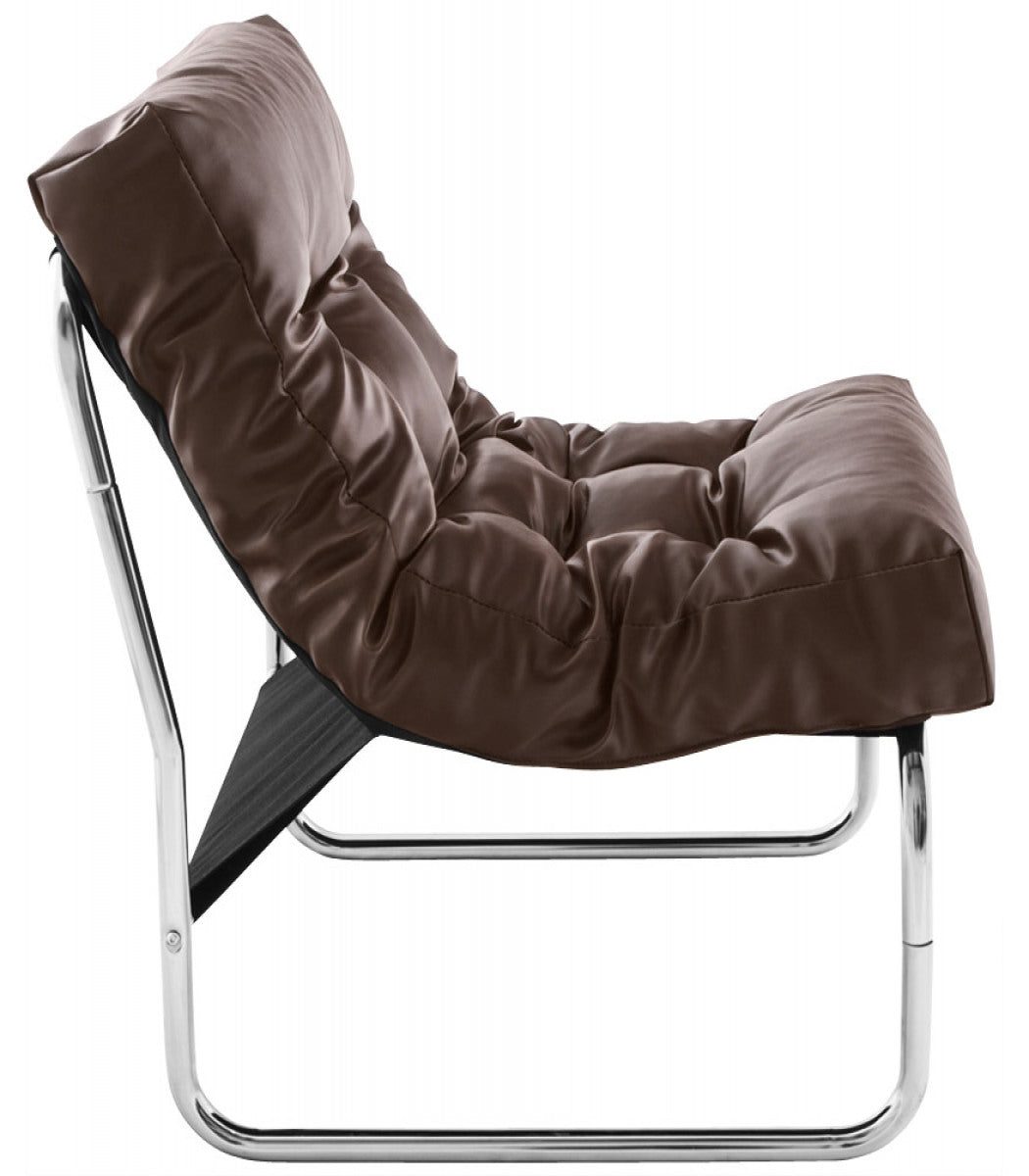 Fauteuil lounge 'LOFT' brun