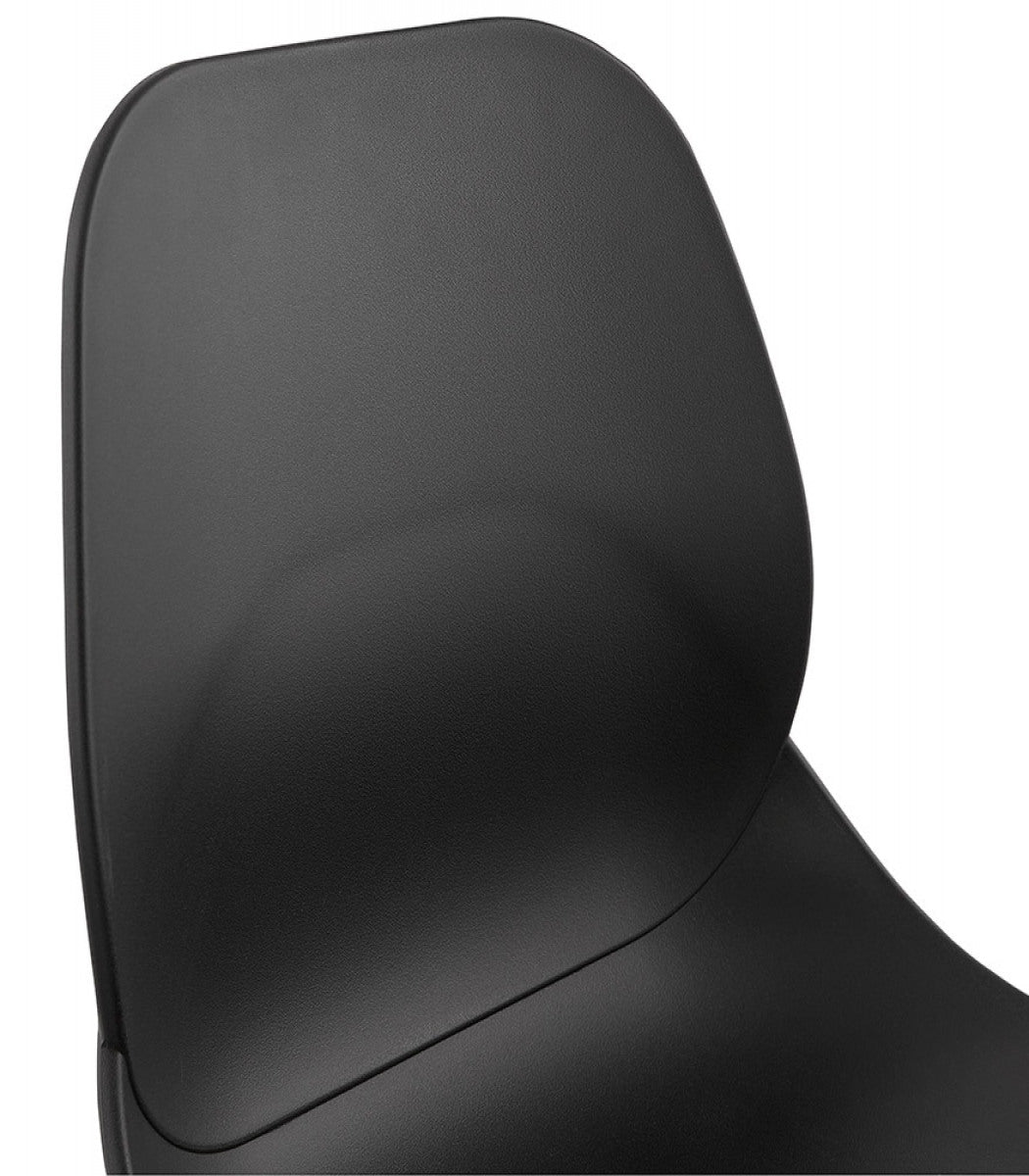 Chaise de bureau 'NADIA' noire sur roulettes