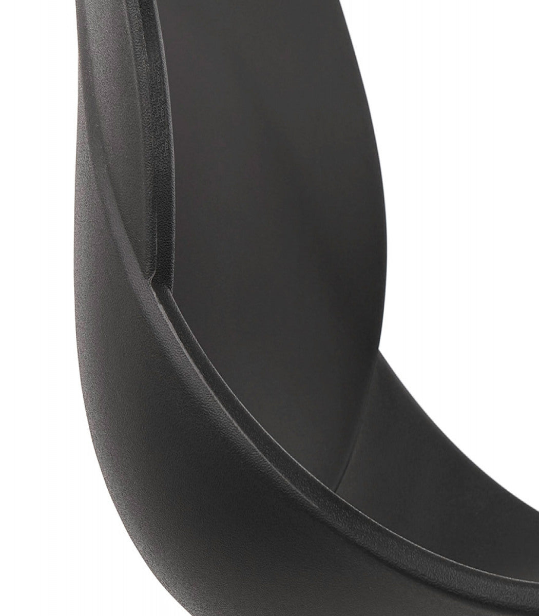 Chaise de bureau 'NADIA' noire sur roulettes