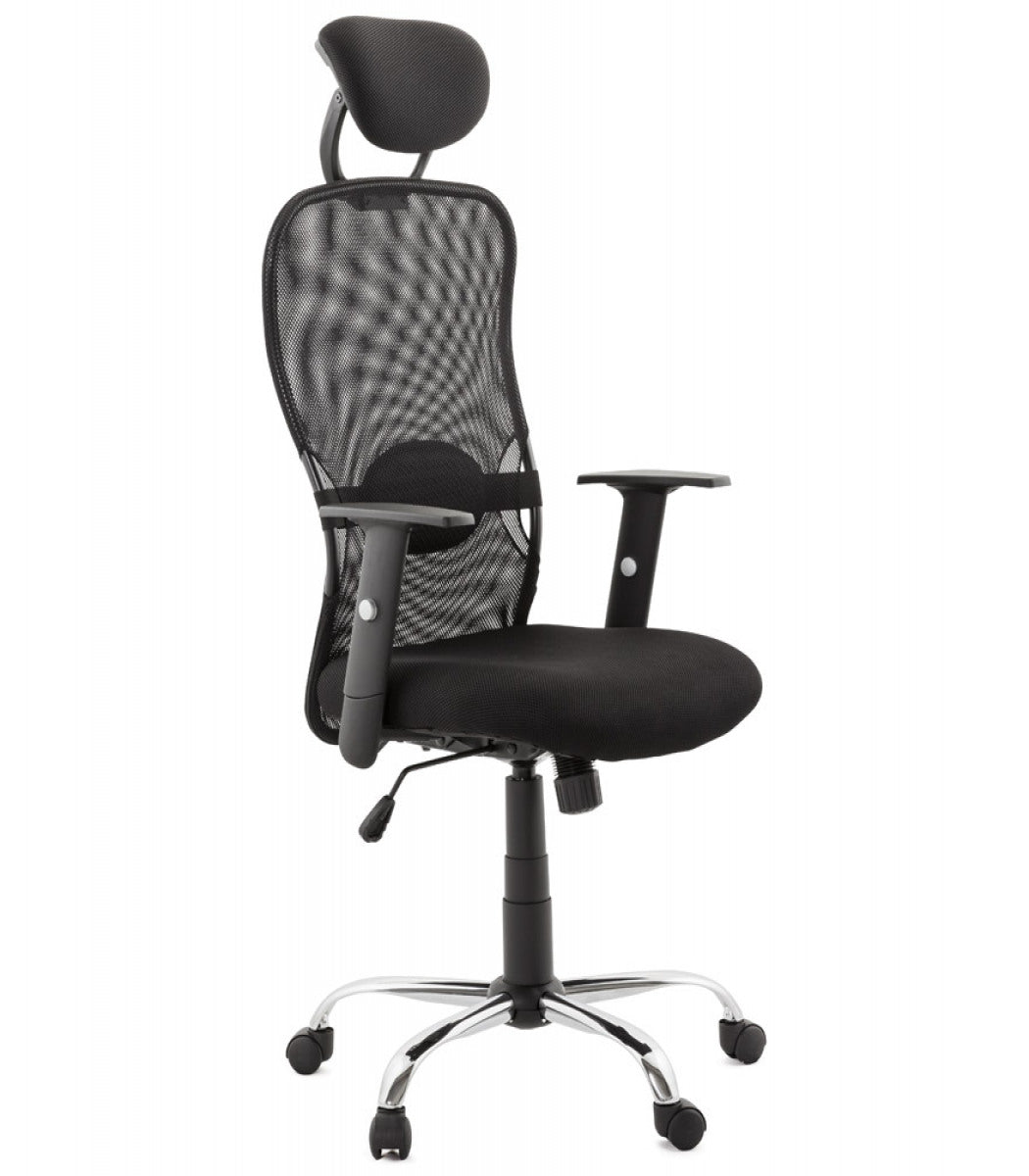 Fauteuil de bureau 'SOYOUZ' en tissu noir