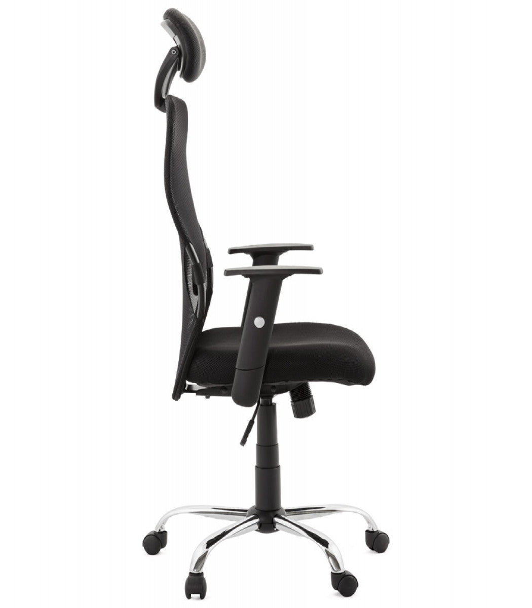Fauteuil de bureau 'SOYOUZ' en tissu noir