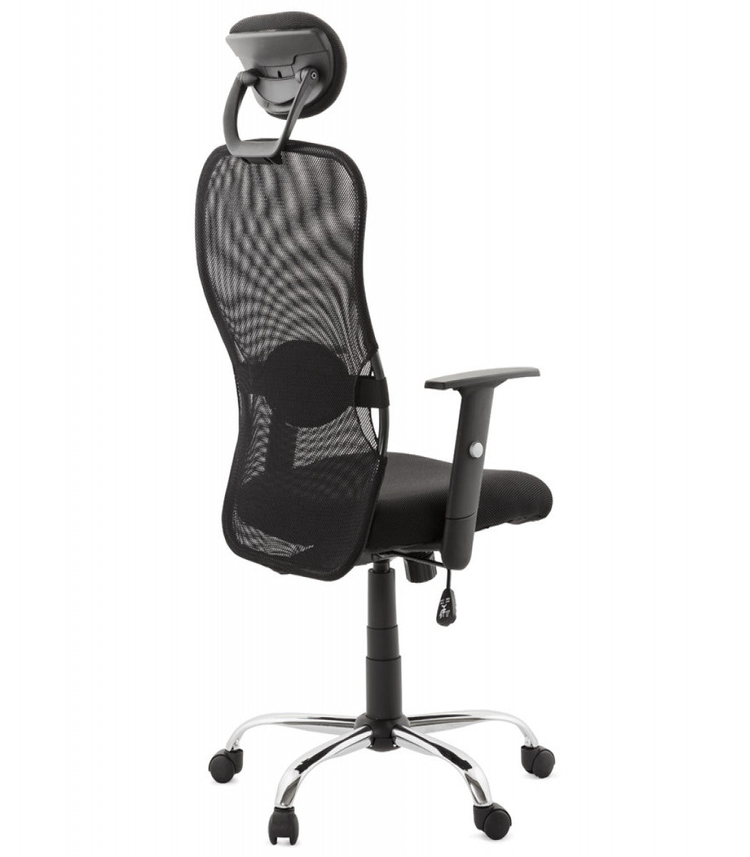 Fauteuil de bureau 'SOYOUZ' en tissu noir