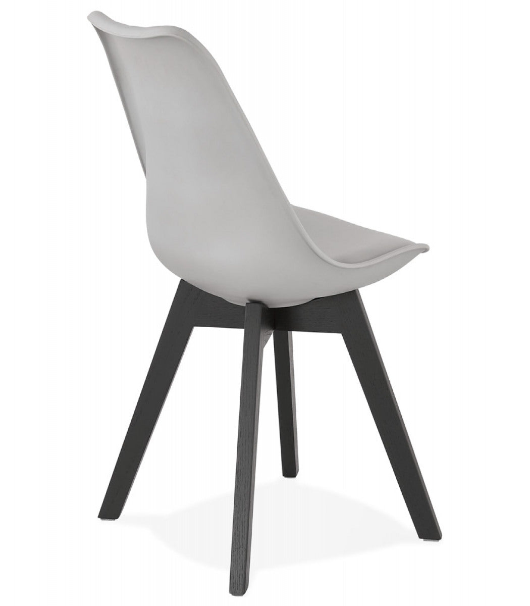 Chaise design 'TAPAS' grise