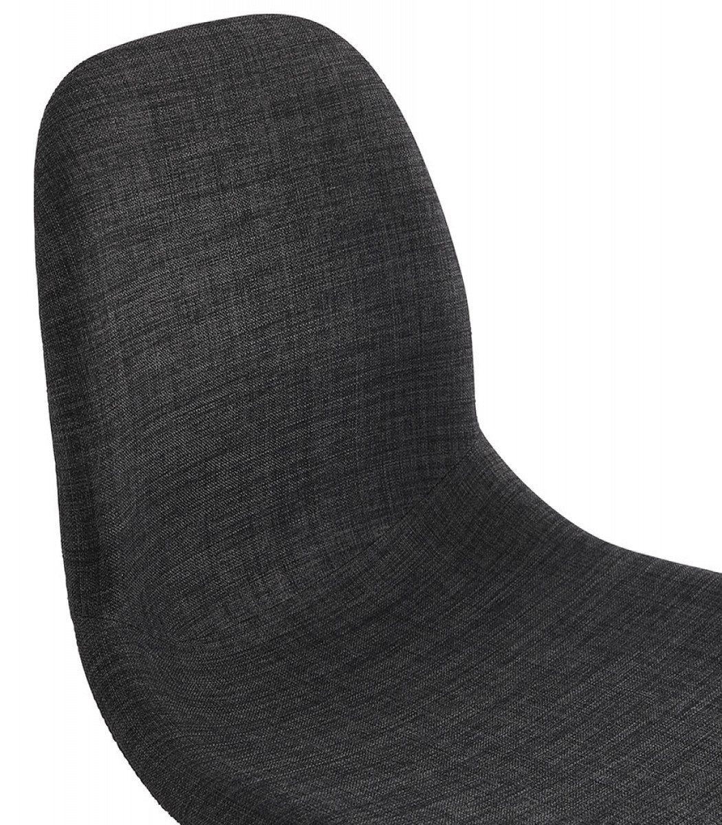 Chaise de bureau 'TAVIRA' en tissu gris foncé