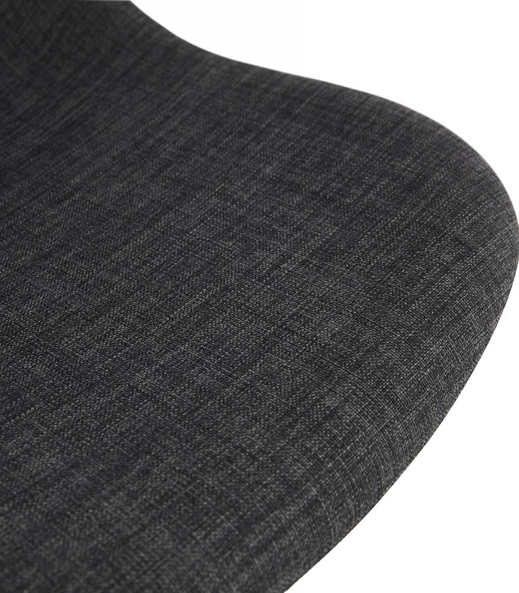 Chaise de bureau 'TAVIRA' en tissu gris foncé