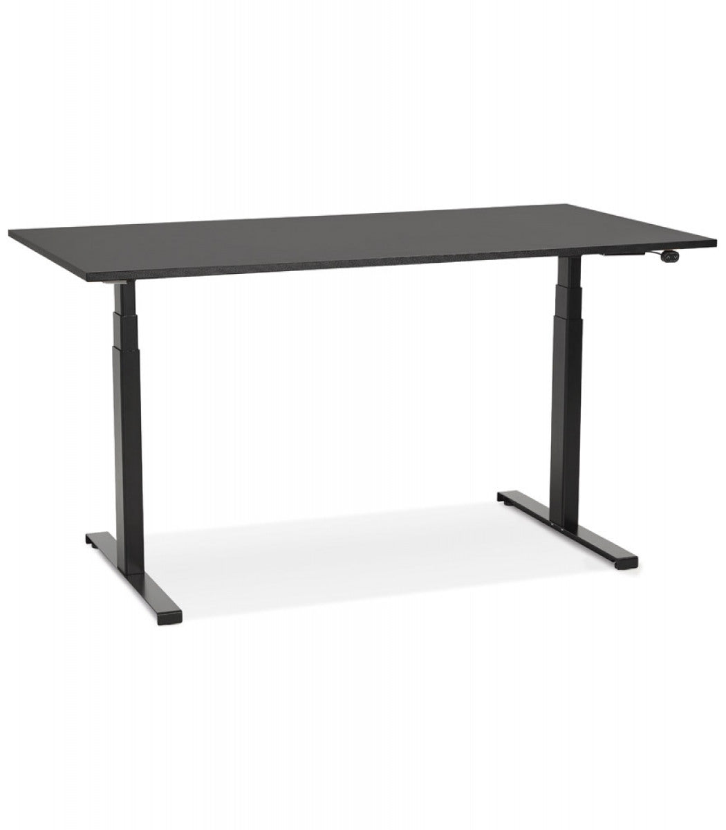 Bureau assis debout électrique 'TRONIK' noir - 140x70 cm