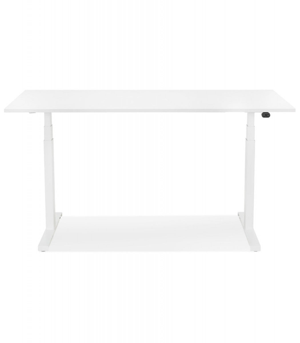 Bureau assis debout électrique 'TRONIK' blanc - 140x70 cm