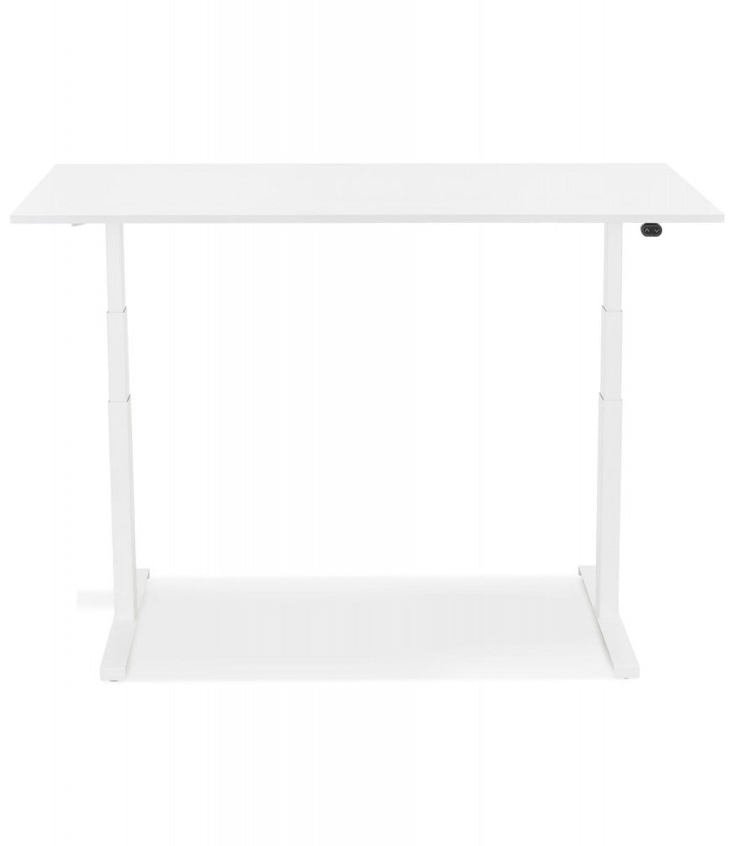 Bureau assis debout électrique 'TRONIK' blanc - 140x70 cm