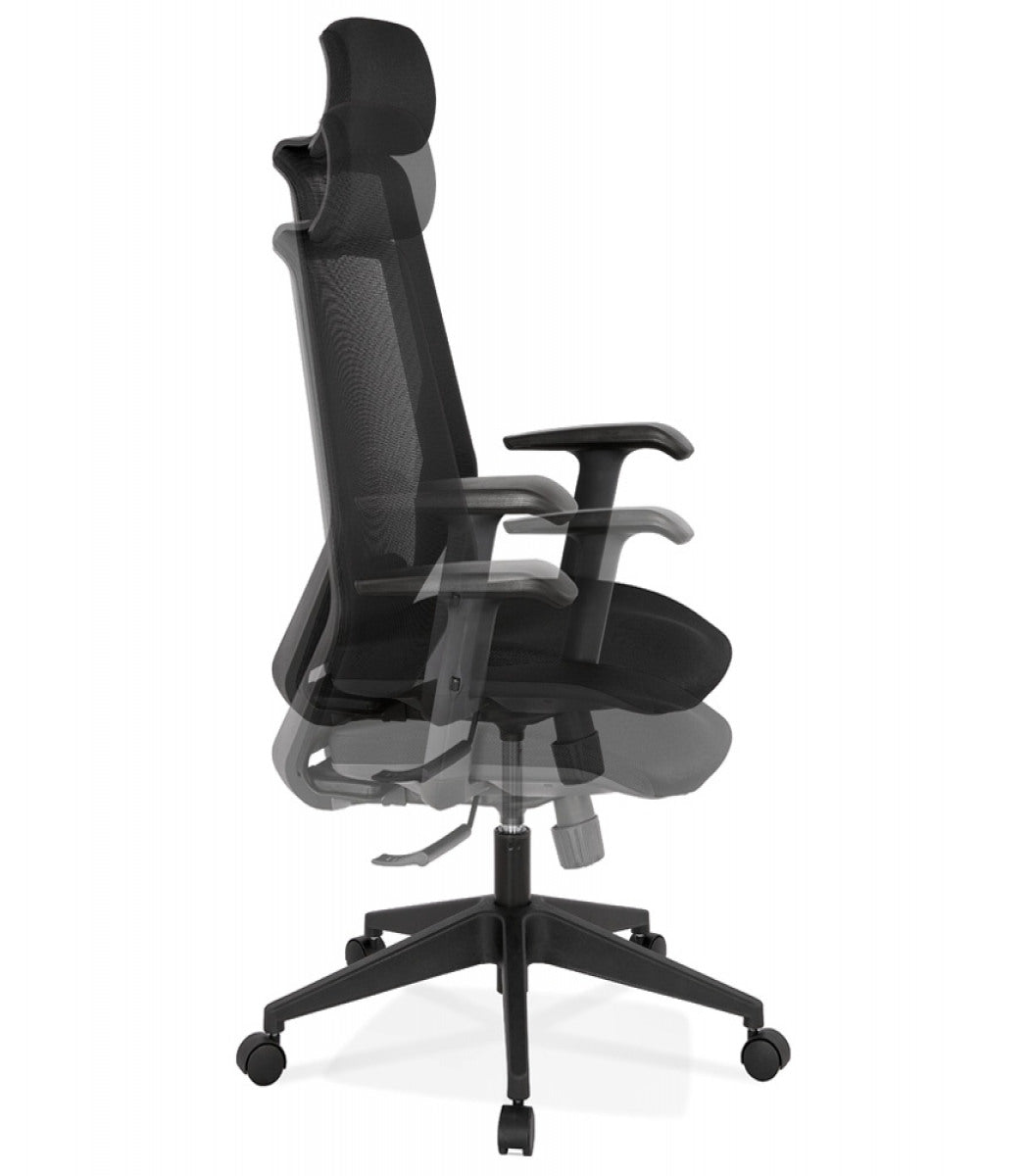 Fauteuil de bureau ergonomique 'VEKTOR' noir design