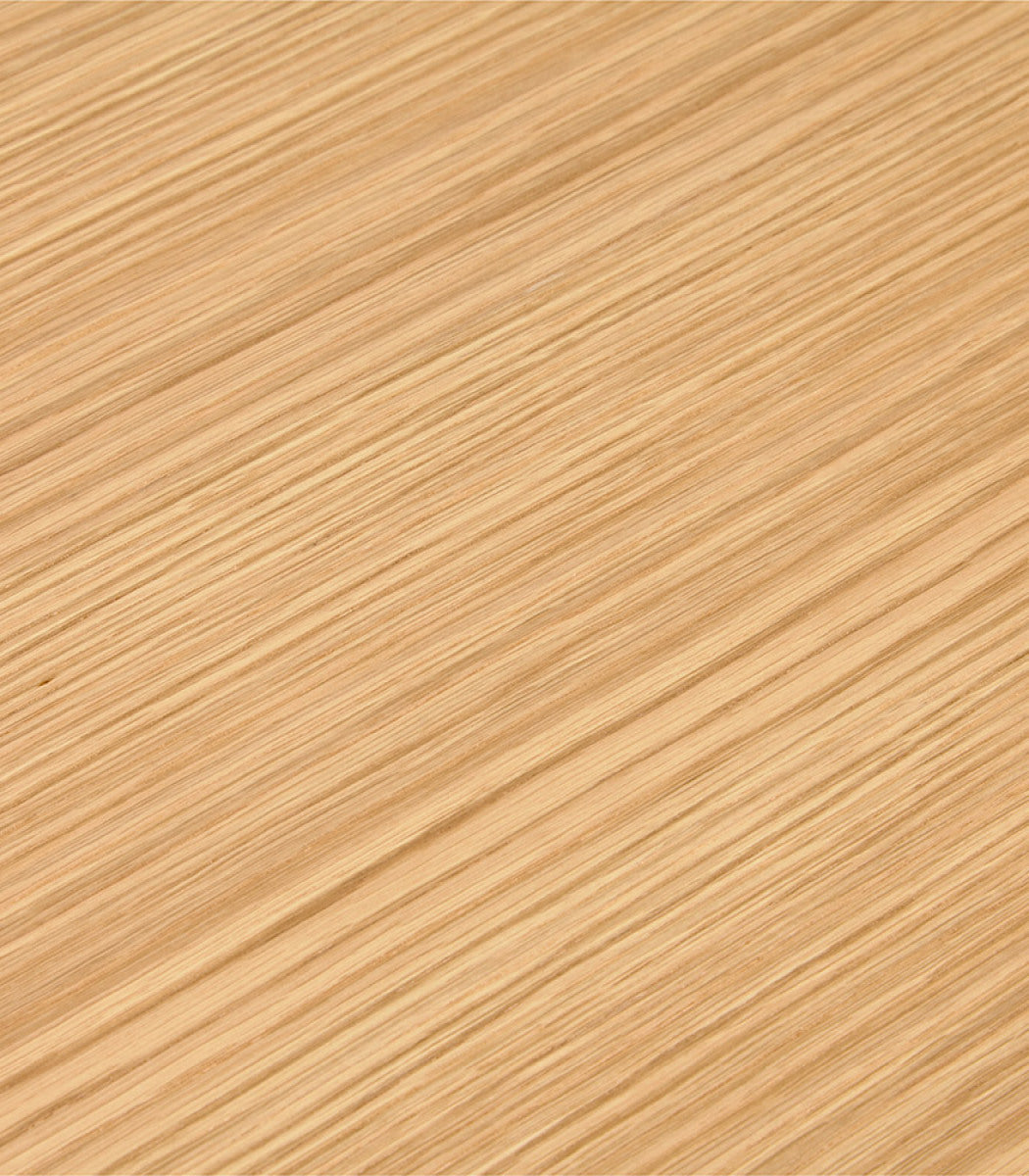 Table de réunion / à manger design 'XLINE' 200 en bois finition naturelle et structure noire - 200x100 cm