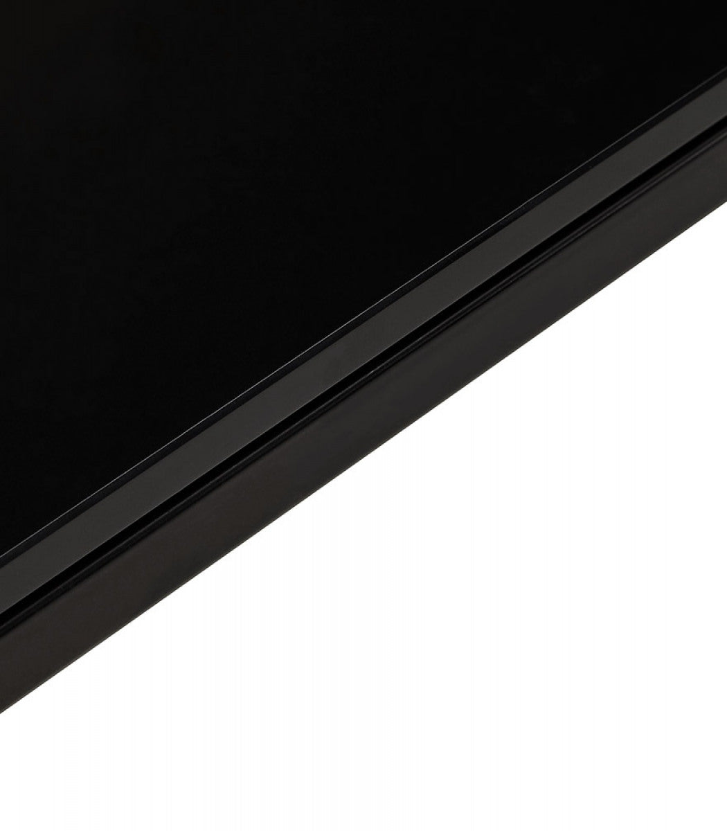 Table haute / bureau haut 'XLINE HIGH TABLE' en verre noir - 140x70 cm