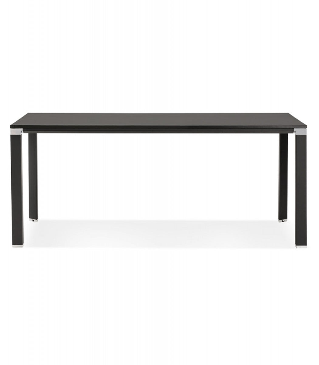 Table de réunion / à manger design 'XLINE' en bois noir - 200x100 cm
