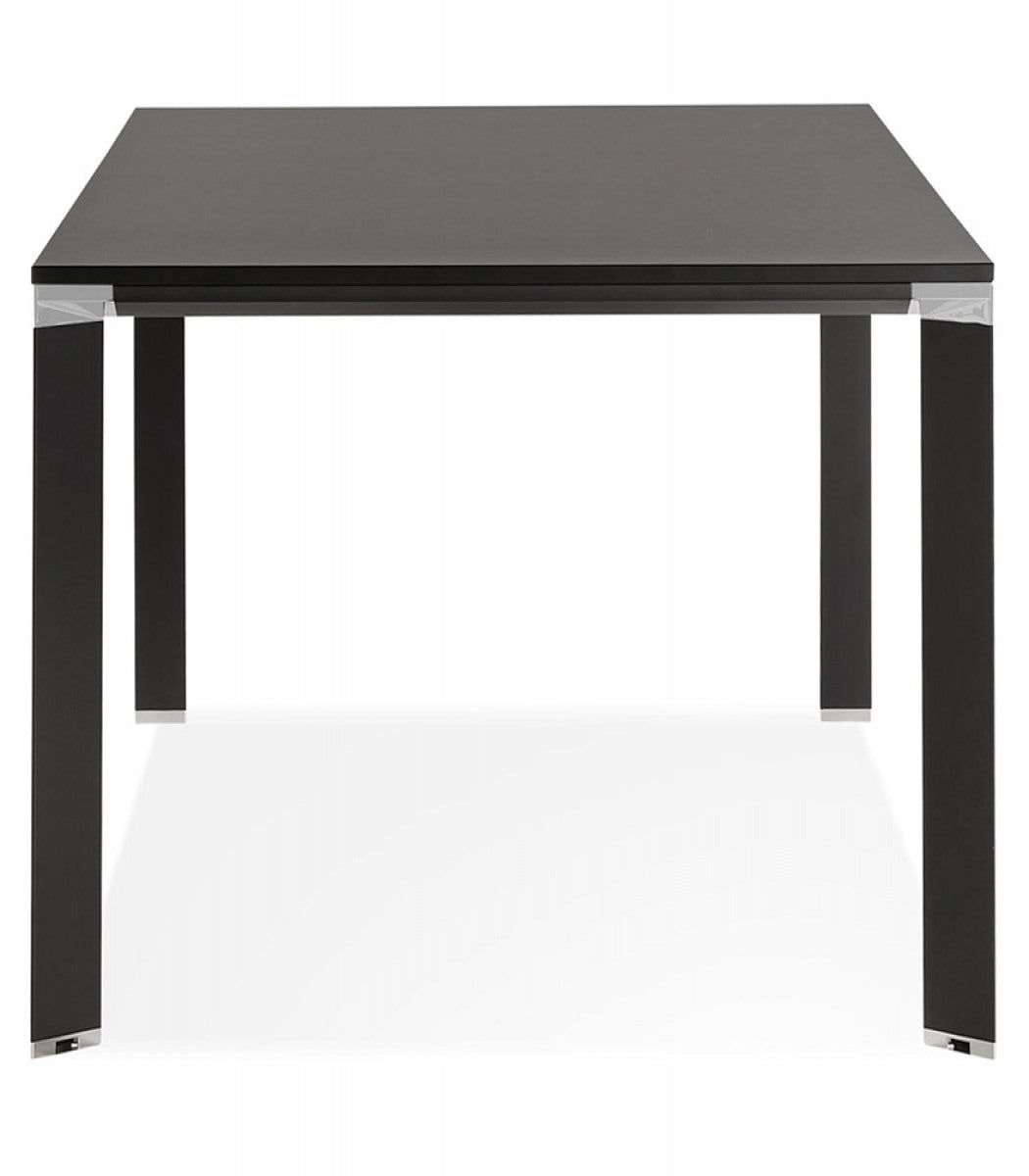 Table de réunion / à manger design 'XLINE' en bois noir - 200x100 cm