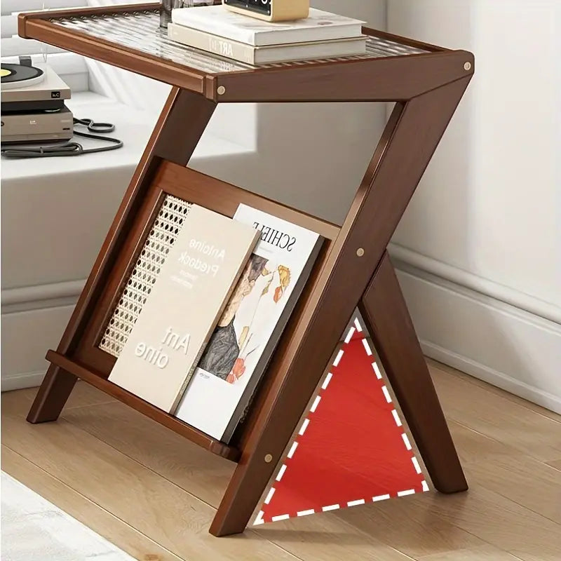 Mini table bois et verre - Woody