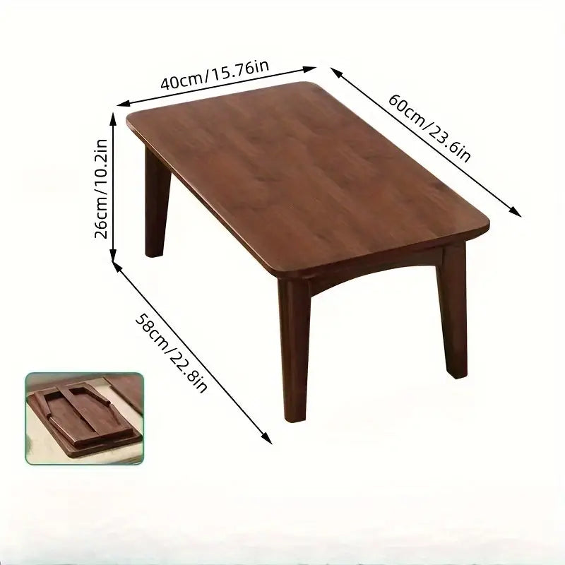 Table basse pliable bambou - Tatami