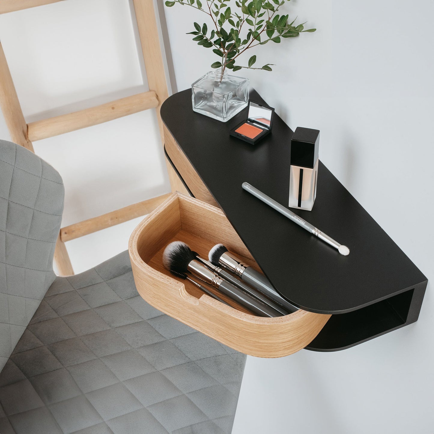 Etagère flottante 2 tiroirs - Indiana