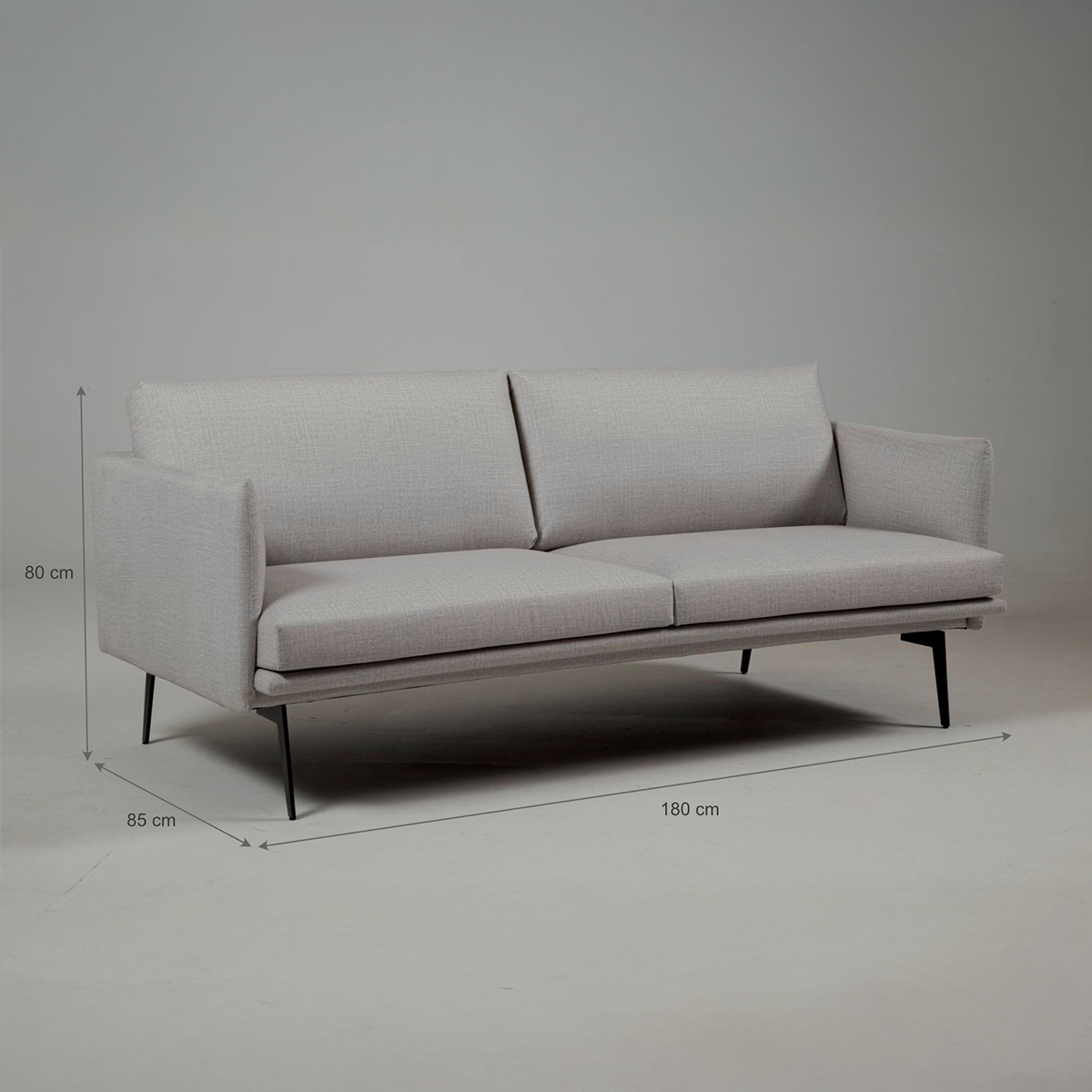 Canapé Laurent – Élégant canapé 3 places au design minimaliste