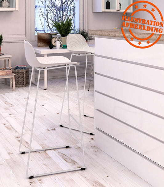 Tabouret snack mi-hauteur 'BABYLOS MINI' blanc design
