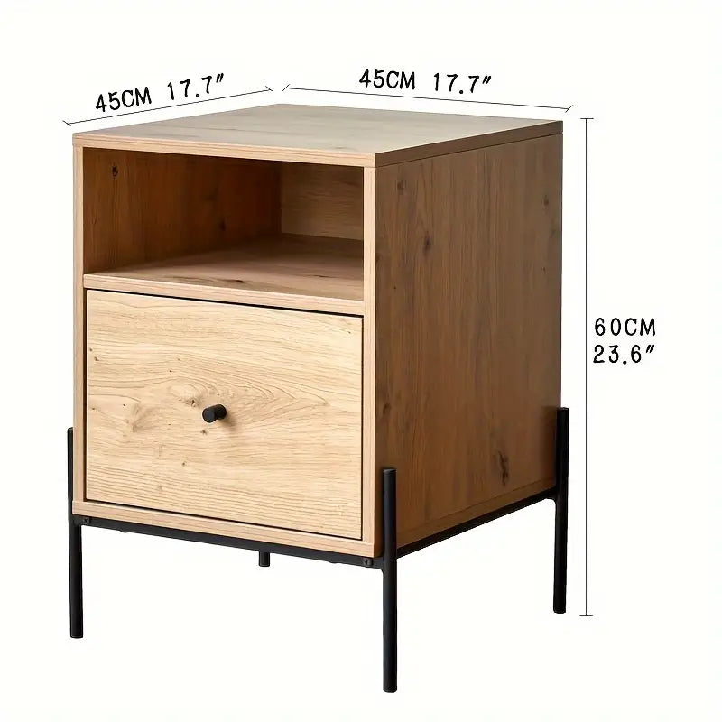 Table de chevet style industriel - Cubic