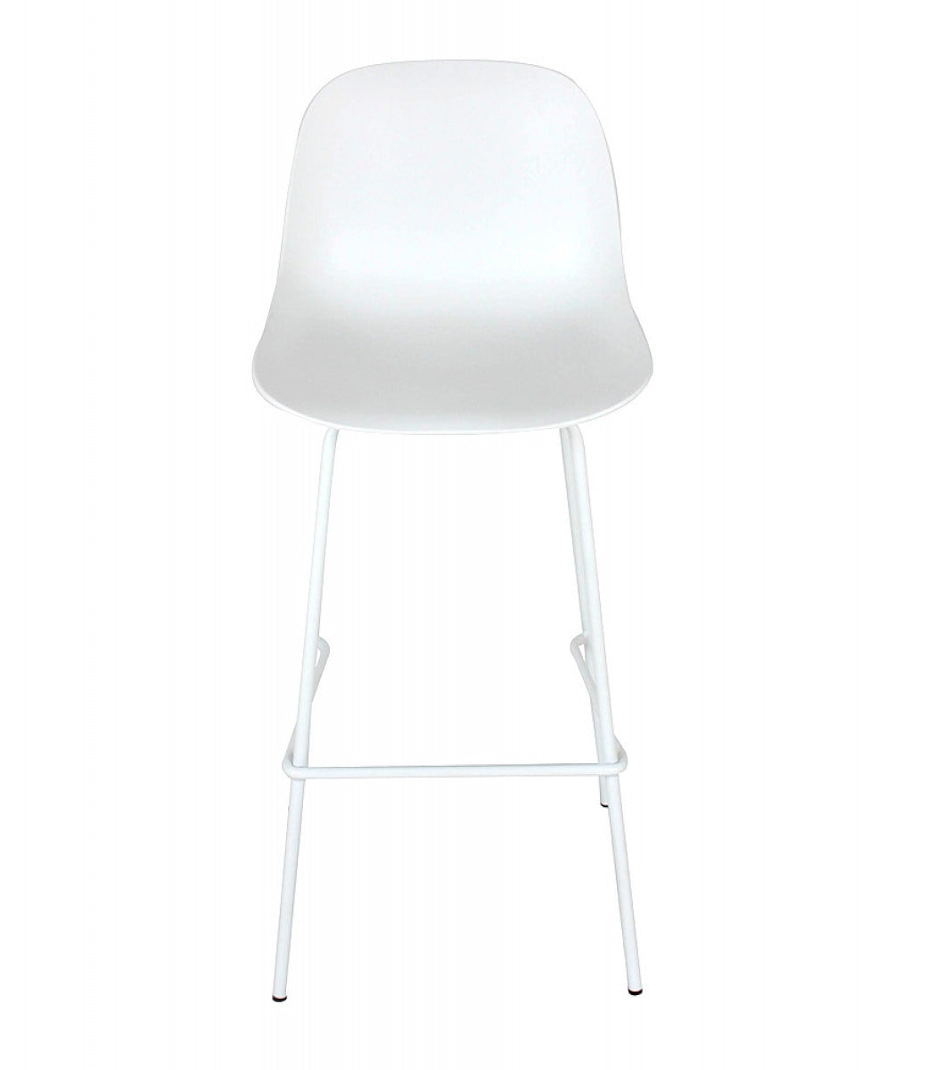 Tabouret de bar 'GRANO' blanc intérieur / extérieur