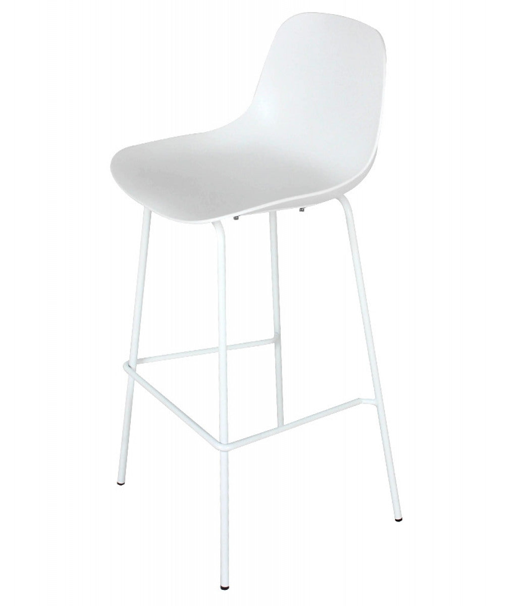 Tabouret de bar 'GRANO' blanc intérieur / extérieur