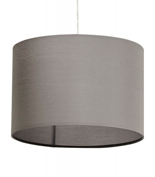 Suspension 'BUNGEE' ronde avec abat-jour gris