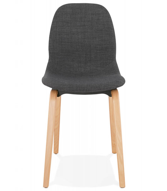 Chaise de salle à manger 'CELTIK' en tissu gris style scandinave