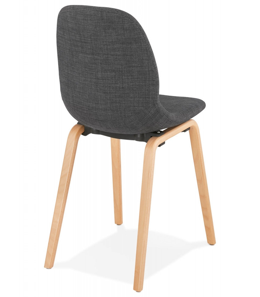 Chaise de salle à manger 'CELTIK' en tissu gris style scandinave