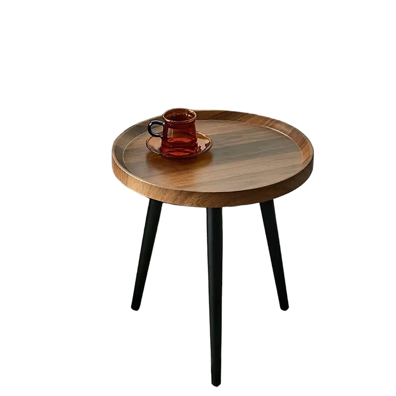 Table en bois scandinave ronde - Jeannette