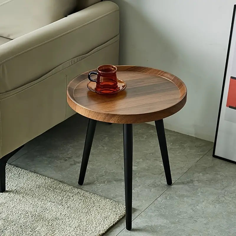 Table en bois scandinave ronde - Jeannette