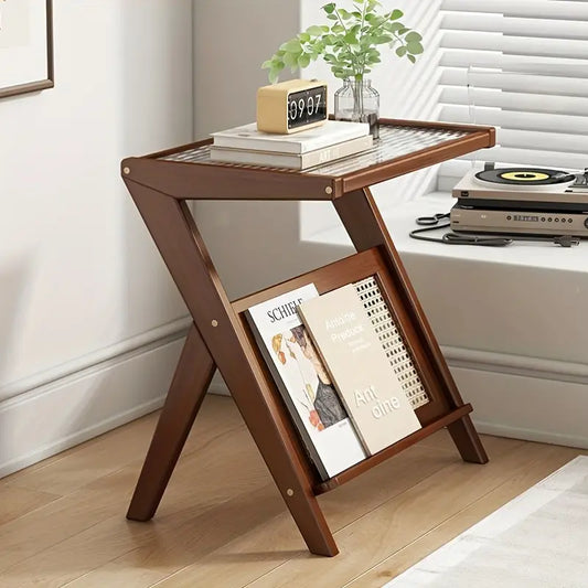 Mini table bois et verre - Woody