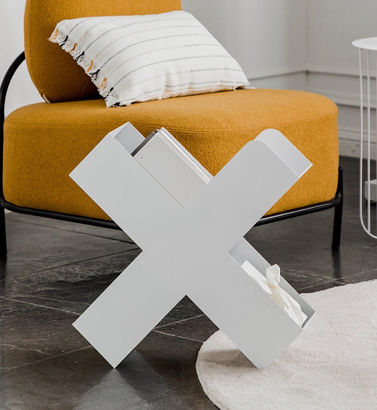 Etagère métal forme X - Logan