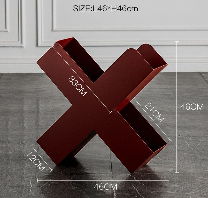 Etagère métal forme X - Logan